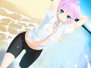 【2次】服ごしに下着やえっちぃ部分が透けて見えちゃってる女の子の二次エロ画像 その8【透け透け】