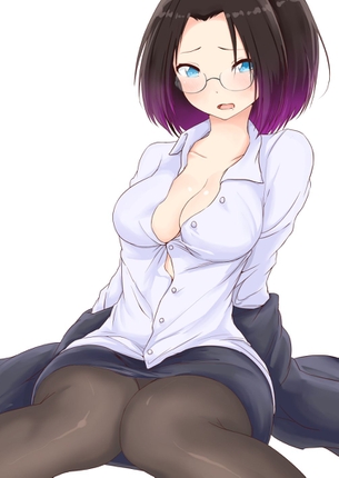 【二次・ZIP】太ももに目が行っちゃう女の子座りの美少女画像