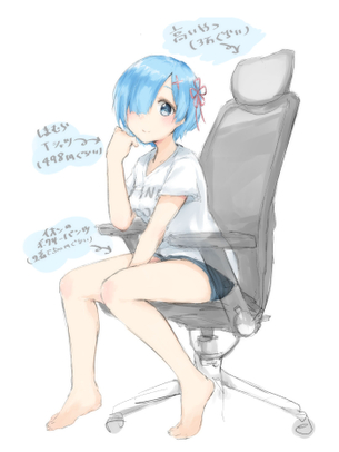 【画像】『リゼロ』レムりんの可愛くて癒されすぎるイラスト集wwwwwwwww