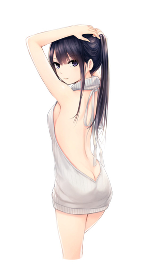 セーターの二次エロ画像を愛でる。