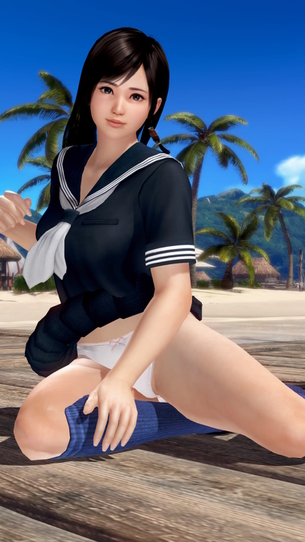 DOAX3 パンチラ水着でこころちゃんのグラビア写真詰め合わせ