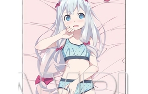 『エロマンガ先生』女の子がエロい下着姿で寝そべってるエロいイラストのタオル
