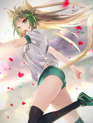 【二次・ZIP】触り心地良さそうな虹美少女の太もも画像