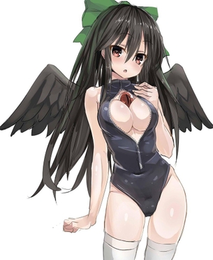 東方キャラが例の競泳水着を着ている画像 50枚