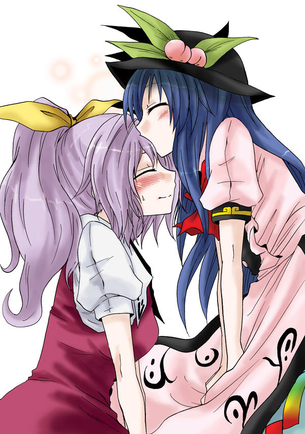 東方キャラがでこちゅーをしている画像 50枚