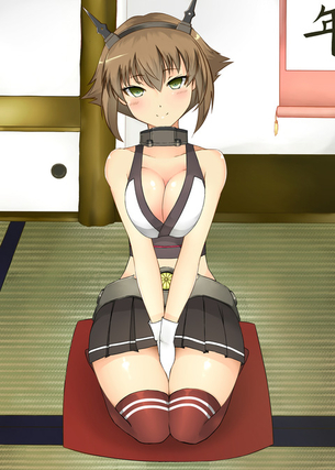 艦隊これくしょん～艦これ～ 長門型戦艦二番艦の陸奥のエロ画像集