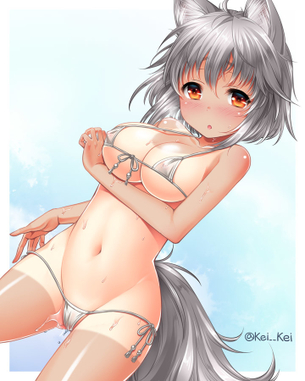 【二次・ZIP】食い込みがやらしい虹美少女のマンスジ画像
