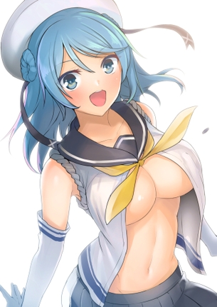 【二次・ZIP】下からタプタプしたい虹美少女の下乳画像