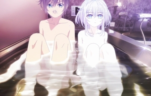 アニメ『ハンドシェイカー』2話で女の子と一緒にお風呂に入ってエロいことになってるシーン