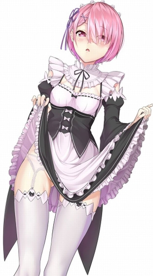 脱ぎかけの二次フェチ画像。