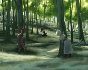 【みどりの日】東方キャラと森の画像 50枚