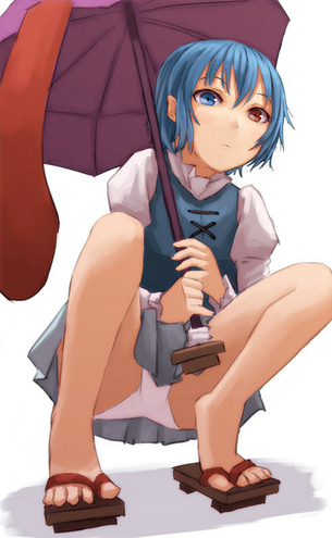 東方キャラのしゃがみパンチラ画像 50枚