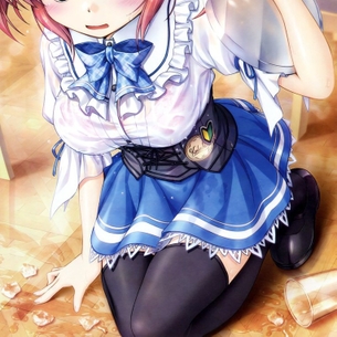 すべすべで真っ白な太ももに食い込んだ二次元ニーソの素晴らしさよ・・・。