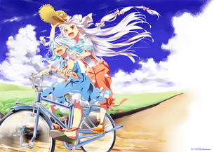 東方キャラが自転車に乗っている画像 50枚