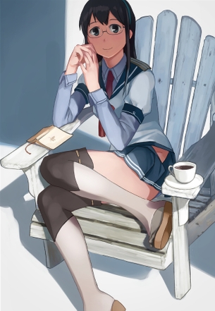 【二次・ZIP】メガネ可愛い艦これ大淀さんの画像まとめ100枚