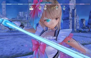 『ブルーリフレクション』プレイ動画の戦闘シーンで魔法少女姿の女の子が思いっきりパンチラ