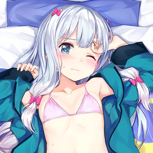 紗霧ちゃんのビキニ姿がエロすぎる、エロマンガ先生のエロ画像。