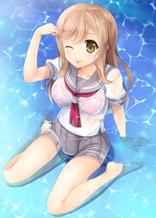 濡れ透けのエロ可愛い画像貼っていくぜ！