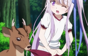 アニメ『天使の3P！』8話でエロい小学生たちが全裸入浴シーンや鹿に襲われるエロシーン