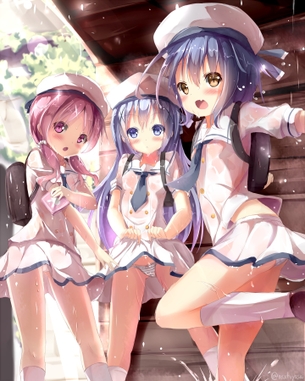 『ごちうさ』のチマメ隊の可愛い過ぎるイラスト画像集で平日の疲れを癒やすコーナーwwwwwww