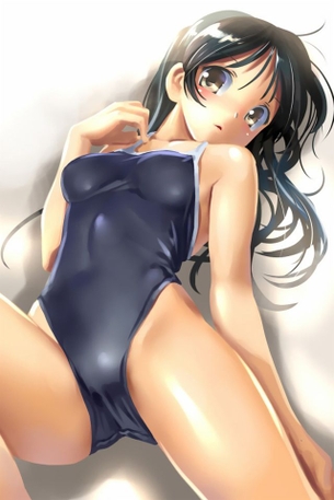 【2次】スクール水着を着た可愛い女の子の二次エロ画像 その3【スク水】