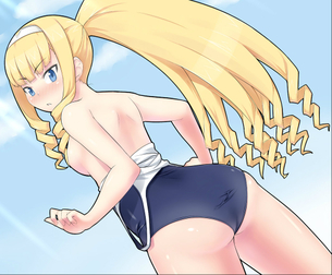 【二次元 26枚】 スクール水着の女の子のエロ画像まとめ！ その13