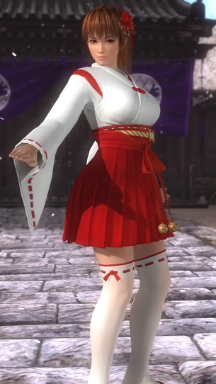 【DOA5LR】本日、必勝祈願！巫女コスチューム配信開始