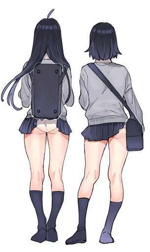【3枚680円】安っぽいパンツ履いてる女子高生の二次エロ画像