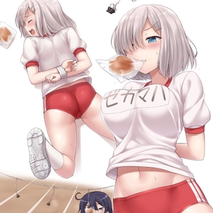 美少女のブルマ姿に興奮しちゃう二次画像。