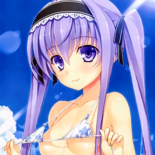 これは眼福！二次元のかわいい女の子のビキニ画像。