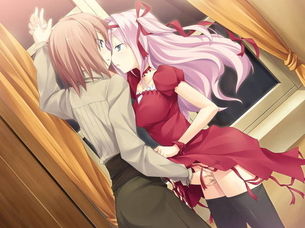 百合の可愛い二次元画像。