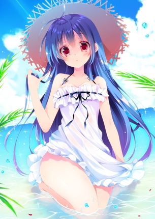 【二次・ZIP】暑いので白ワンピ着てる美少女画像まとめ