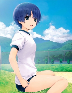 ブルマの可愛い二次元画像。