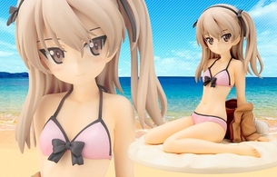 『ガールズ＆パンツァー』島田愛里寿のエロい貧乳おっぱいのエロ水着姿のフィギュア！