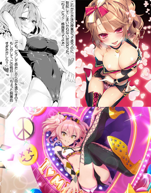 『アイドルマスターシンデレラガールズ』城ヶ崎美嘉とそのオマージュっぽいエロ可愛いキャラを並べた画像貼ってくwwwwww