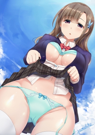 脱がすときは、ちゃんと結び目を解きましょう？ ヒモパンでエロアッピールしてくる少女たち♪