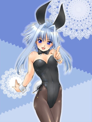 バニーガールの二次フェチ画像。