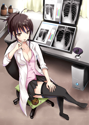 【リケジョ】白衣が似合う知的で痴的な女子達の二次エロ画像