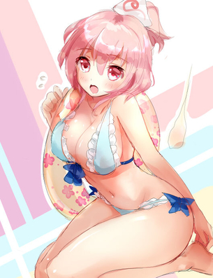西行寺幽々子と水着の画像 50枚