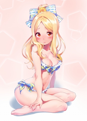 【二次・ZIP】ムニュッと柔らかそうな巨乳美少女の谷間画像