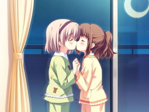 【レズ50枚】女の子同士がキスしてる二次百合画像！ part9