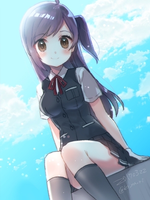【二次・ZIP】真面目なのに紫下着な艦これ萩風ちゃんの画像まとめ