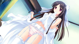 【羞恥43枚】スカートをたくしあげてる女の子の二次エロ画像グリぐり part19