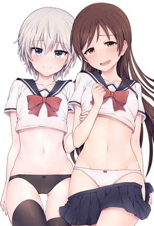【二次・ZIP】スカート(ズボン)はいてない虹美少女のエッチな画像