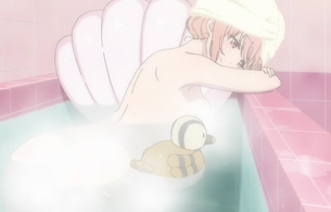 アニメ『ひなこのーと』1話で女の子のエロい全裸入浴シーンのエロいお尻丸見え！