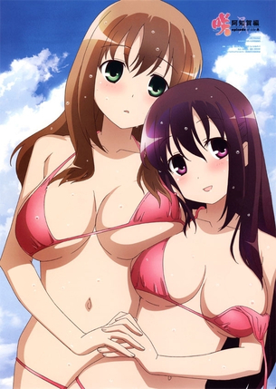【画像】『咲-saki-』の原村和などのおっ◯い大き過ぎるキャラのエロさは異常wwwww