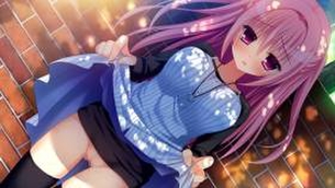 ピンク髪の萌えイラスト