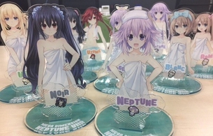 『新次元ゲイム ネプテューヌV2R』女の子たちのエロいバスタオル姿のアクリルスタンド！