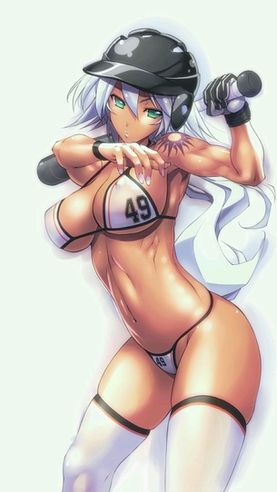 【棒を握ったり】野球・ソフトボールをやってる女の子のエロ画像【玉を掴んだ・・・