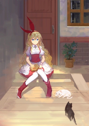 東方キャラが階段で座っている画像 50枚